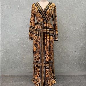 Women wrap maxi dress